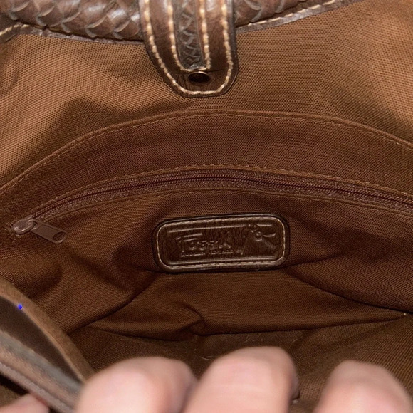 Fossil Womans Patchwork Boho Handbag Purse - Picture 6 of 6